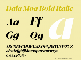 Dala Moa Bold