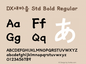 DX새마을 Std Bold