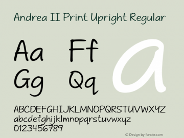 Andrea II Print Upright