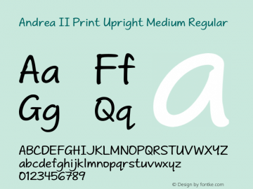 Andrea II Print Upright Medium