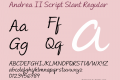 Andrea II Script Slant