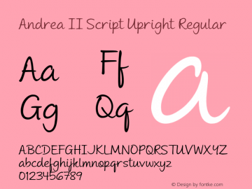 Andrea II Script Upright
