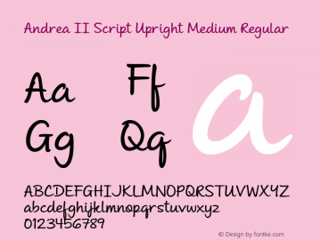 Andrea II Script Upright Medium