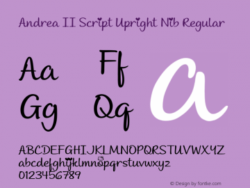 Andrea II Script Upright Nib