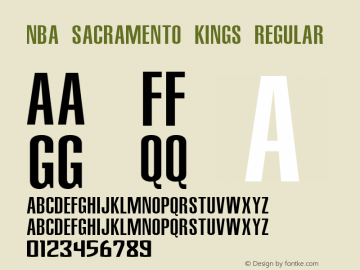 sacramento kings font