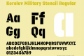 Korolev Military Stencil