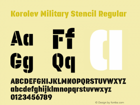 Korolev Military Stencil