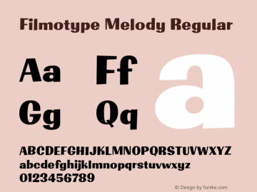 Filmotype Melody