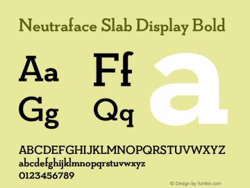 Neutraface Slab Display