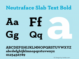 Neutraface Slab Text