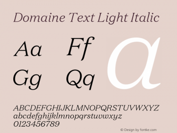 Domaine Text Light