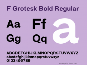 F Grotesk Bold