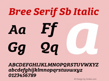 Bree Serif Sb