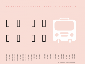 Transportation Iconfonts