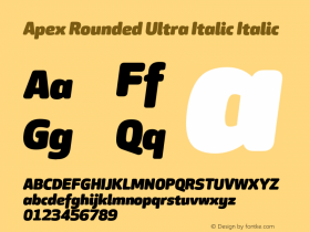 Apex Rounded Ultra Italic