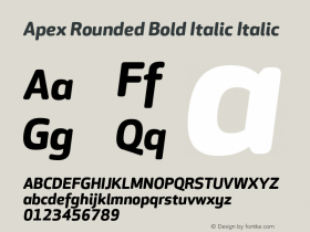 Apex Rounded Bold Italic