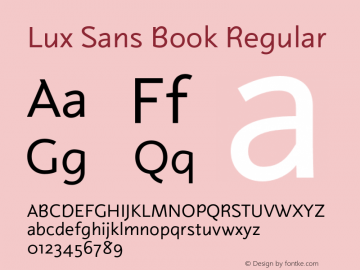 Lux Sans Book