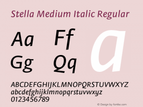 Stella Medium Italic