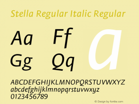 Stella Regular Italic
