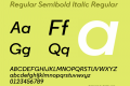 Regular Semibold Italic