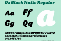 Oz Black Italic