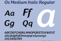 Oz Medium Italic