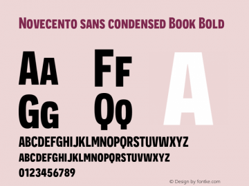 Novecento sans condensed Book