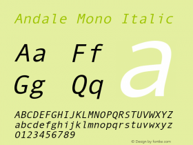 Andale Mono