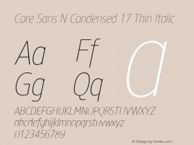 Core Sans N Condensed