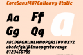 CoreSansM87CnHeavy-Italic