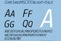 CoreSansMSC37CnLight-Italic