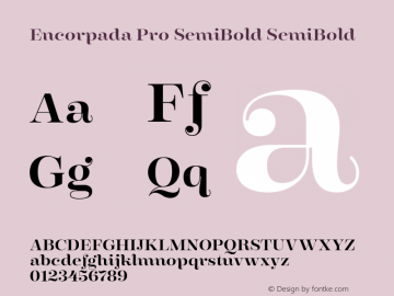 Encorpada Pro SemiBold