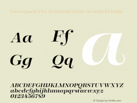 Encorpada Pro SemiBold Italic