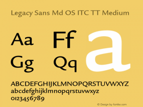 Legacy Sans Md OS ITC TT