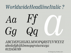 WorldwideHeadlineItalic