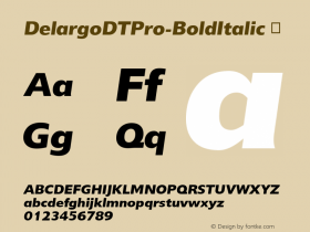 DelargoDTPro-BoldItalic