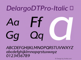 DelargoDTPro-Italic