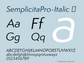 SemplicitaPro-Italic