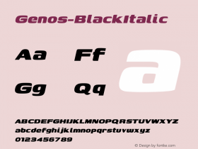 Genos-BlackItalic