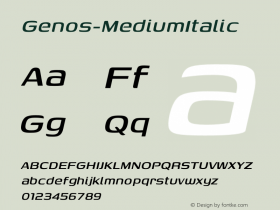 Genos-MediumItalic