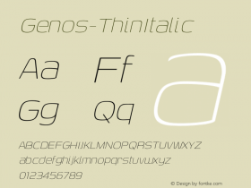 Genos-ThinItalic