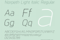 Norpeth Light Italic