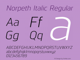 Norpeth Italic