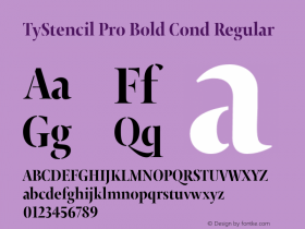 TyStencil Pro Bold Cond