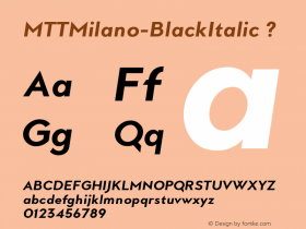 MTTMilano-BlackItalic