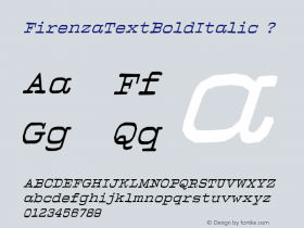 FirenzaTextBoldItalic