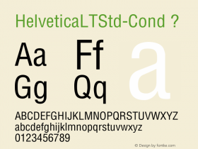 HelveticaLTStd-Cond