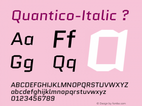 Quantico-Italic