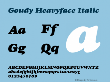 Goudy Heavyface