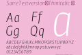 SarreTestversion-ThinItalic